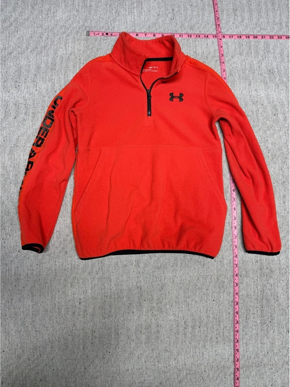 Under Armour Men's ColdGear Loose Fit Red Half-Zip Fleece